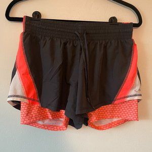Champion Duo Dry Shorts | Grey & Coral | Medium